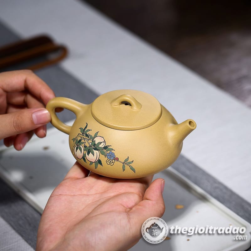 Ấm Tử Sa Thạch Biều Cảnh Chu Đoạn Nê 200ml 13 am tu sa thach bieu dong thu hoang kim doan ne 200ml-665618410-8