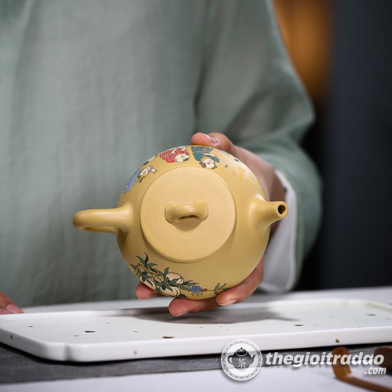 Ấm Tử Sa Thạch Biều Cảnh Chu Đoạn Nê 200ml 14 am tu sa thach bieu dong thu hoang kim doan ne 200ml-665618410-9