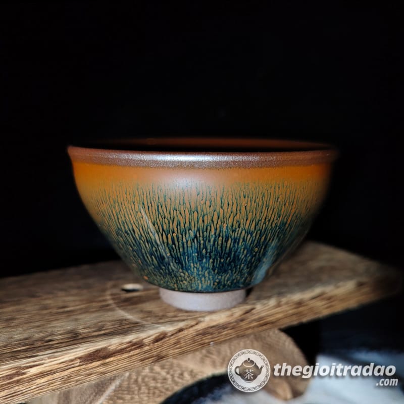 Chén Thiên Mục Kiến Trản Thố Hào, Bách Hoa, Kỳ Lân 100ml 11 chen thien muc kien tran tho hao, bach hoa, ky lan 100ml--8