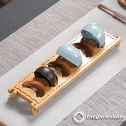 Giá Gác Chén Trà, Kệ Gác Chén Trà Bằng Tre, Gỗ Mun 9 gia gac chen tra, ke gac chen bang go tre-12