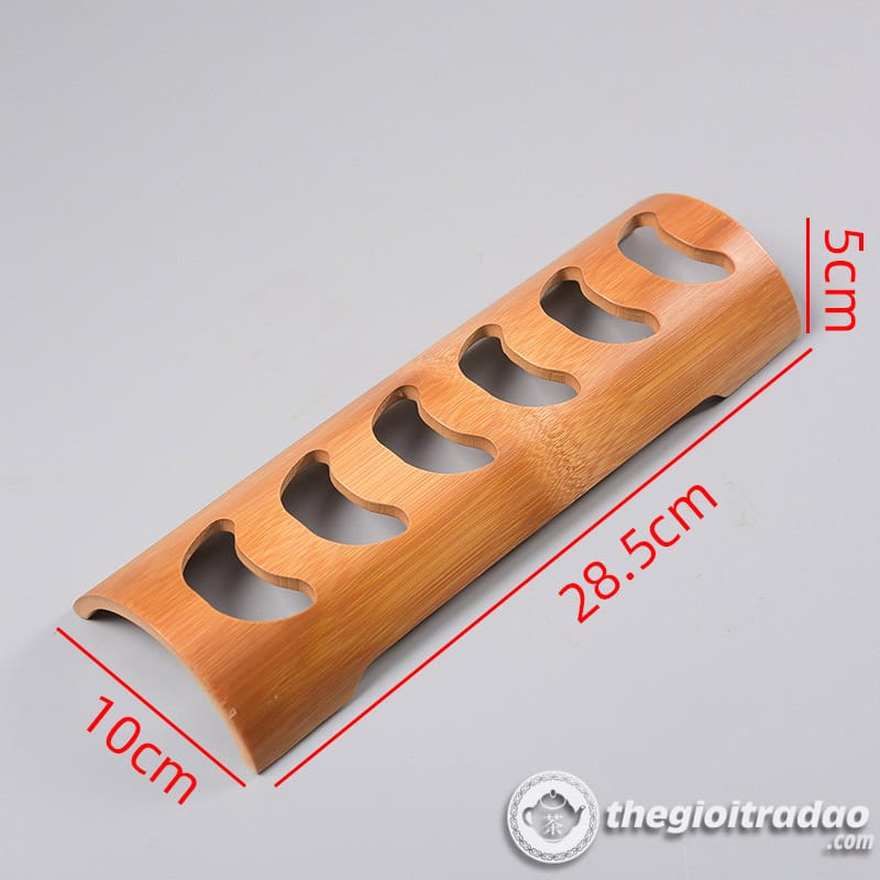 Giá Gác Chén Trà, Kệ Gác Chén Trà Bằng Tre, Gỗ Mun 29 gia gac chen tra, ke gac chen bang go tre-16