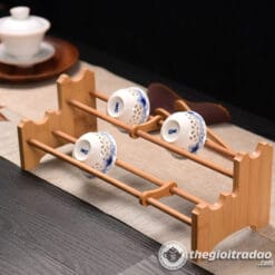Giá Gác Chén Trà, Kệ Gác Chén Trà Bằng Tre, Gỗ Mun 8 gia gac chen tra, ke gac chen bang go tre-17
