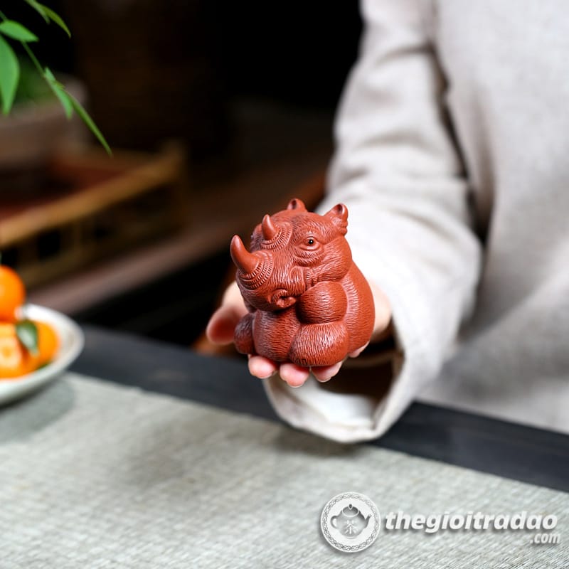 Tượng Tê Giác Trang Trí Bàn Trà, Pet Trà Đạo Đẹp 16 tuong te giac trang tri ban tra, pet trao dao dep-1014106016-13