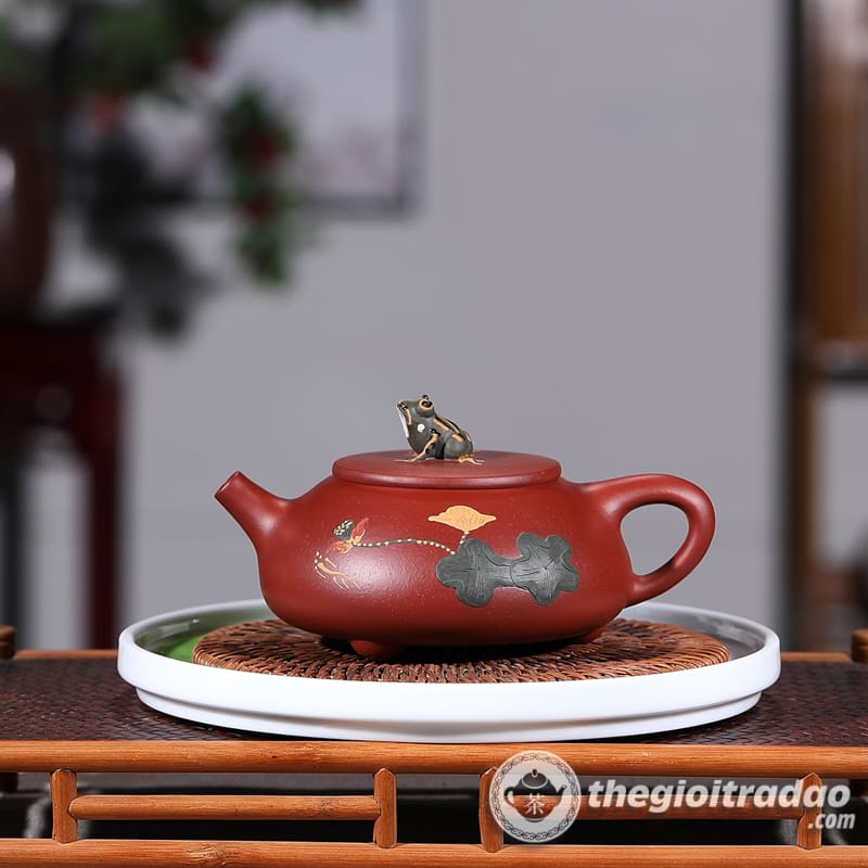 Bộ Ấm Tử Sa Thạch Biều Hà Đường Nguyệt Sắc Đại Hồng Bào 260ml 9 bo am tra tu sa thach bieu ha duong nguyet sac dai hong bao 260ml-1538360412-15