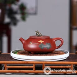 Bộ Ấm Tử Sa Thạch Biều Hà Đường Nguyệt Sắc Đại Hồng Bào 260ml 5 bo am tra tu sa thach bieu ha duong nguyet sac dai hong bao 260ml-1538360412