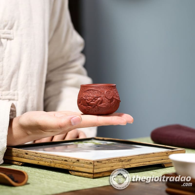 Chén Tử Sa Kim Thiềm Tảo Hồng Nê 80ml 11 chen tu sa kim thiem tao hong ne 80ml--9