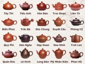 Những dáng ấm pha trà tử sa phổ biến