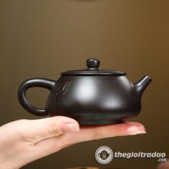 Ấm Tử Sa Thạch Biều Khổng Tước Hắc Chu Nê 220ml 6 am tu sa thach bieu khong tuoc hac chu ne 220ml-