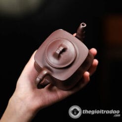 Ấm Tử Sa Tứ Phương Trúc Đoạn Tử Nê 220ml 7 am tu sa tu phuong truc doan tu ne 220ml--7