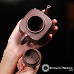 Ấm Tử Sa Tứ Phương Trúc Đoạn Tử Nê 220ml 8 am tu sa tu phuong truc doan tu ne 220ml--8