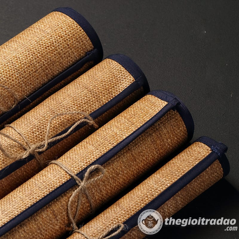 Chiếu Trải Bàn Trà, Tấm Lót Khay Trà, Bàn Trà 16 chieu trai ban tra, tam lot ban tra khong tham nuoc--10