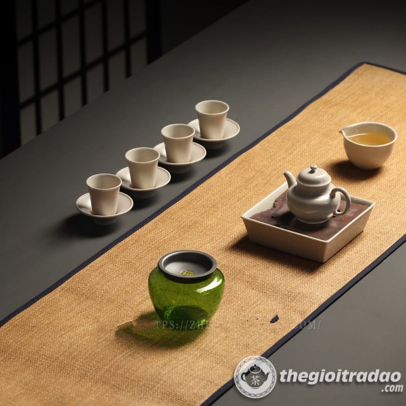 Chiếu Trải Bàn Trà, Tấm Lót Khay Trà, Bàn Trà 11 chieu trai ban tra, tam lot ban tra khong tham nuoc--13