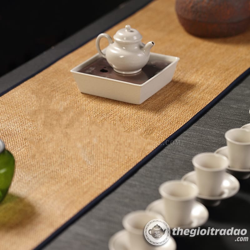 Chiếu Trải Bàn Trà, Tấm Lót Khay Trà, Bàn Trà 12 chieu trai ban tra, tam lot ban tra khong tham nuoc--14