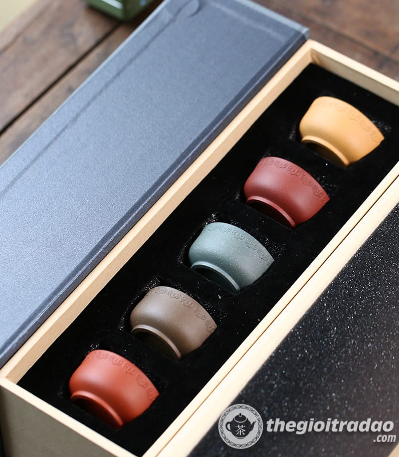 Bộ Chén Uống Trà Tử Sa Tường Vân Bôi 50ml 8 Bo chen uong tra tu sa tuong van boi 50ml--2