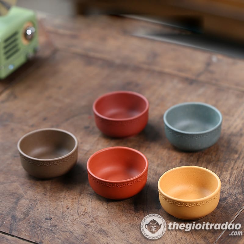 Bộ Chén Uống Trà Tử Sa Tường Vân Bôi 50ml 12 Bo chen uong tra tu sa tuong van boi 50ml--8