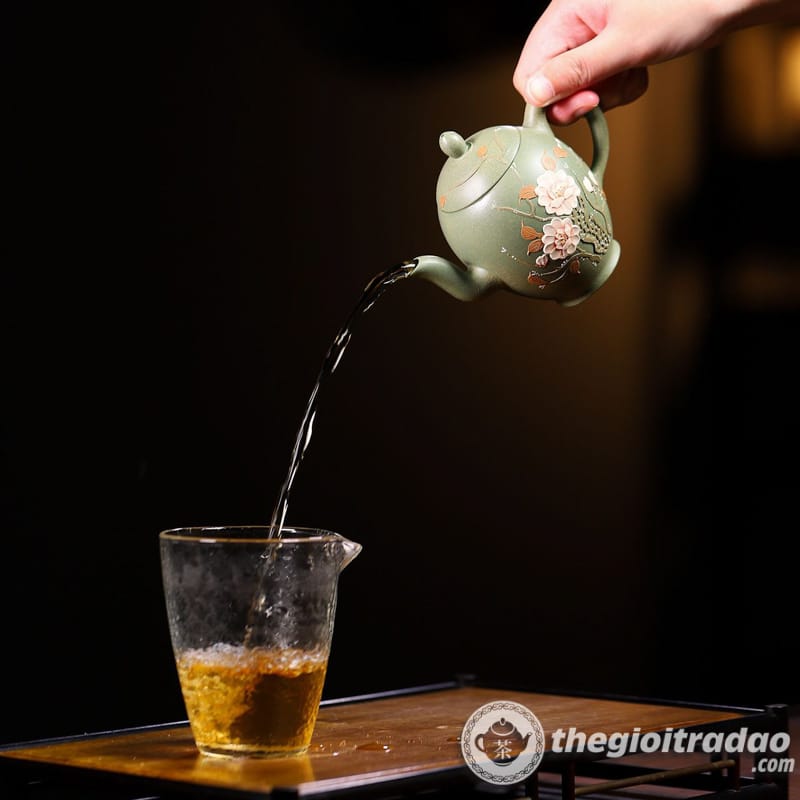 Ấm Tử Sa Mỹ Nhân Kiên Hoa Mẫu Đơn Đậu Thanh Nê 200ml 15 am tu sa my nhan kien dau thanh ne 200ml--10