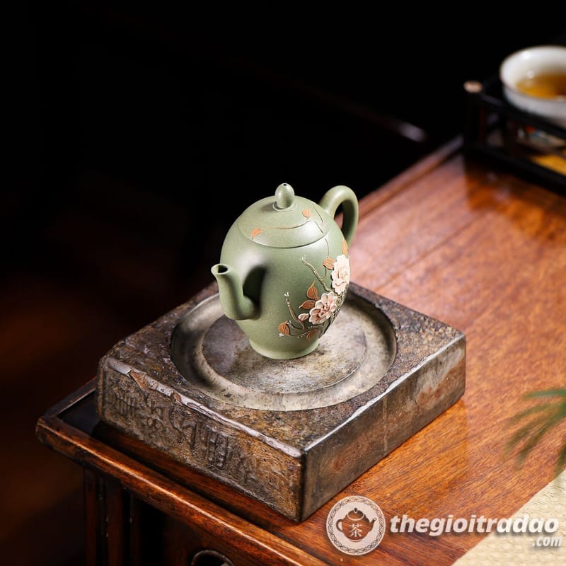 Ấm Tử Sa Mỹ Nhân Kiên Hoa Mẫu Đơn Đậu Thanh Nê 200ml 14 am tu sa mam tu sa my nhan kien dau thanh ne 200ml--9y nhan kien dau thanh ne 200ml--9