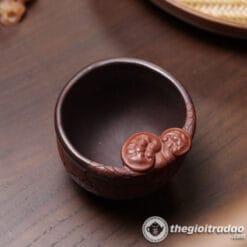 Chén Uống Trà Tử Sa Linh Chi Bôi Tử Nê 170ml 7 chen uong tra tu sa linh chi tu ne 170ml--5