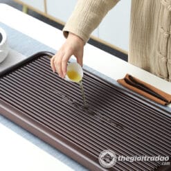 Khay Trà Gỗ Mun Tự Nhiên Nguyên Khối Cao Cấp 7 khay tra go mun tu nhien nguyen khoi cao cap--3