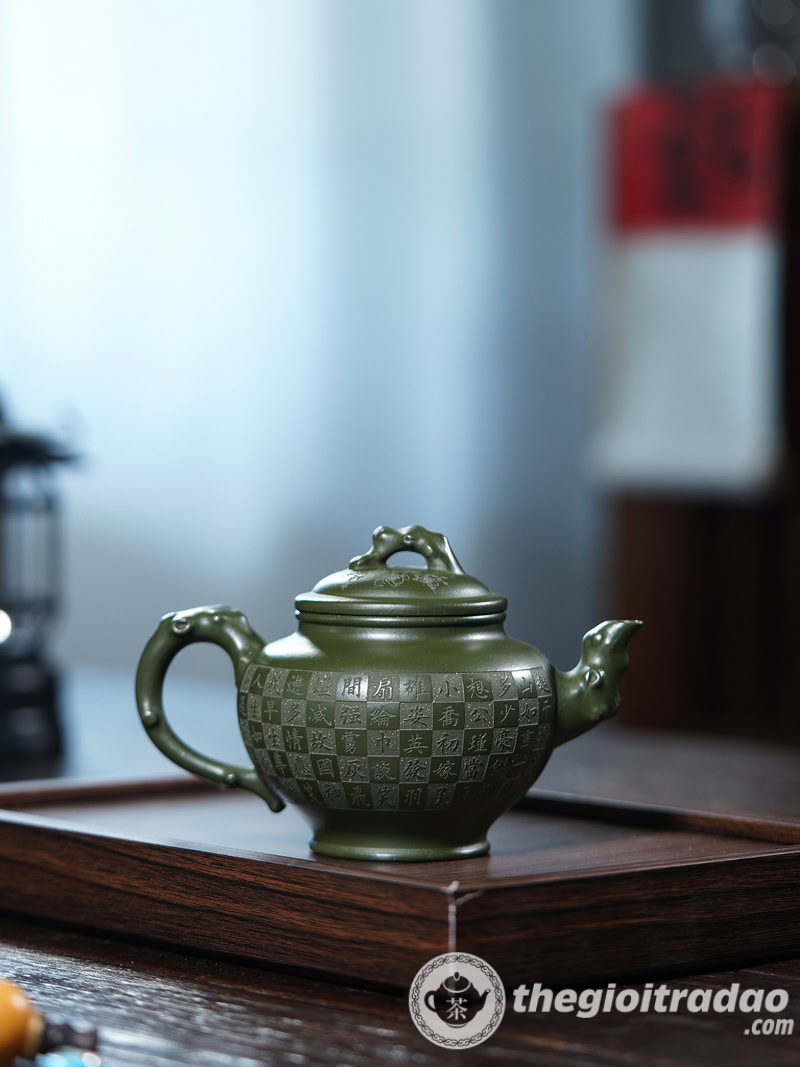 Ấm Tử Sa Nghi Hưng Báo Xuân Lục Nê 350ml 11 am tu sa bao xuan luc ne 350ml--5