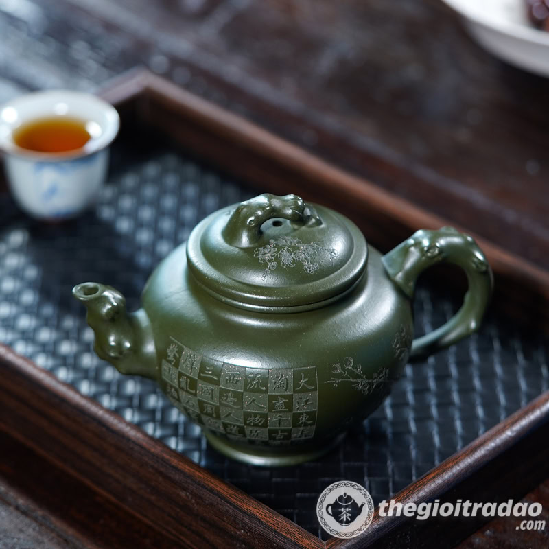 Ấm Tử Sa Nghi Hưng Báo Xuân Lục Nê 350ml 3 am tu sa bao xuan luc ne 350ml--8