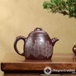 Ấm Tử Sa Long Tần Quyền Cô Đồng Nê 400ml 5 am tu sa long tan quyen co dong ne 400ml--13