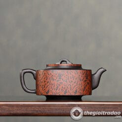 Ấm Tử Sa Tứ Phương Thanh Vận Hắc Nê 240ml 6 am tu sa tu phuong thanh van hac ne 240ml