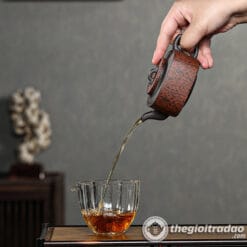 Ấm Tử Sa Tứ Phương Thanh Vận Hắc Nê 240ml 8 am tu sa tu phuong thanh van hac ne 240ml--3