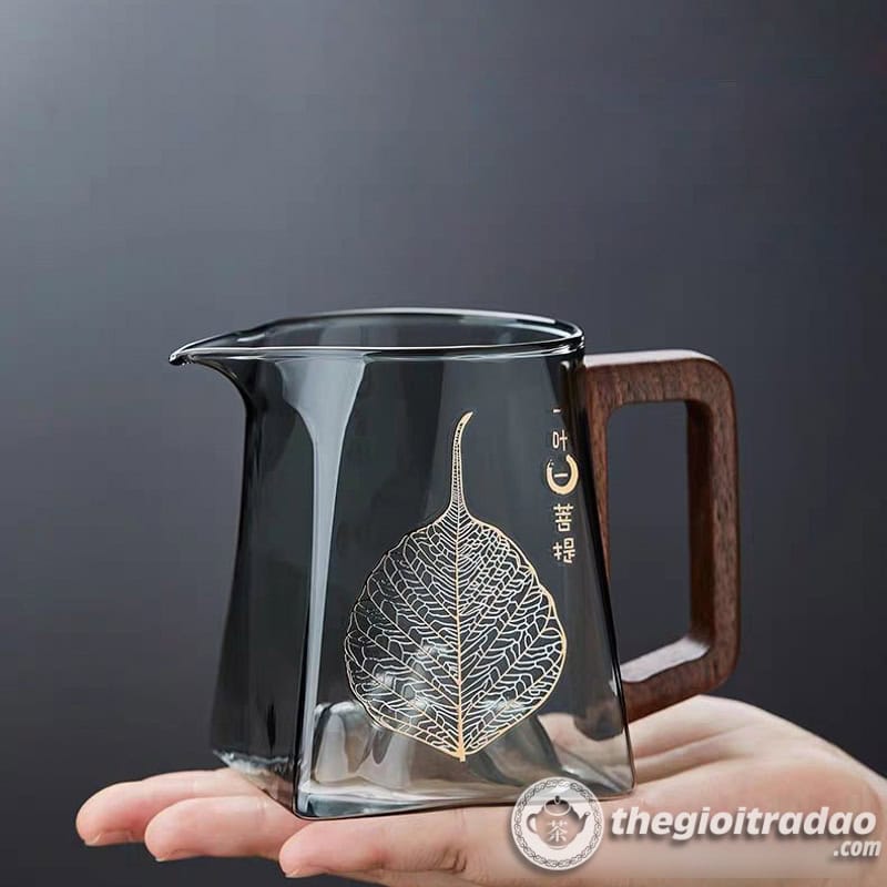 Tống Trà Thủy Tinh Cán Gỗ Họa Tiết Lá Bồ Đề 300ml 9 Tong tra thuy tinh can go hoa tiet la bo de 300ml--10
