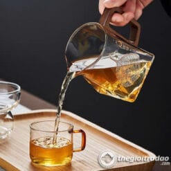 Tống Trà Thủy Tinh Cán Gỗ Họa Tiết Lá Bồ Đề 300ml 5 Tong tra thuy tinh can go hoa tiet la bo de 300ml--2