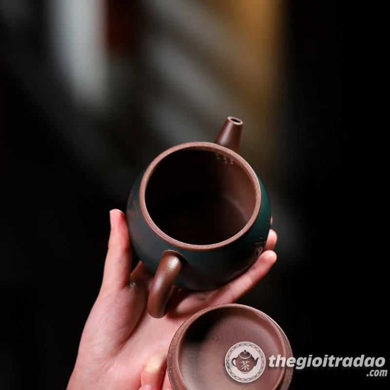 Ấm Tử Sa Nghi Hưng Long Ngõa Tử Nê 280ml 17 am tu sa nghi hung long ngoa tu ne 280ml--15