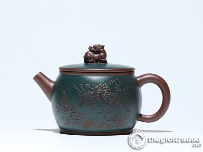 Ấm Tử Sa Nghi Hưng Long Ngõa Tử Nê 280ml 22 am tu sa nghi hung long ngoa tu ne 280ml--20