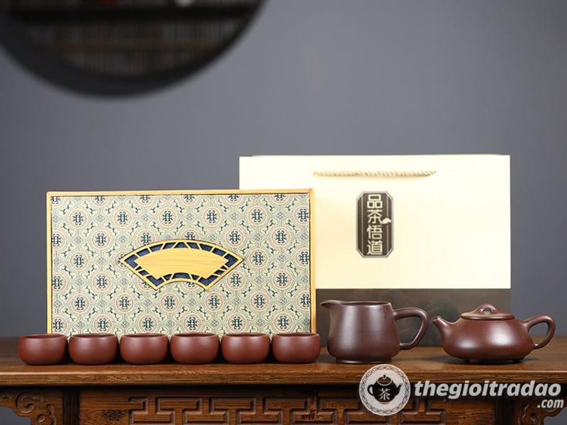 Bộ Ấm Trà Tử Sa Thạch Biều Tử Nê 240ml 22 bo am tu sa nghi hung thach bieu tu ne 240ml--16