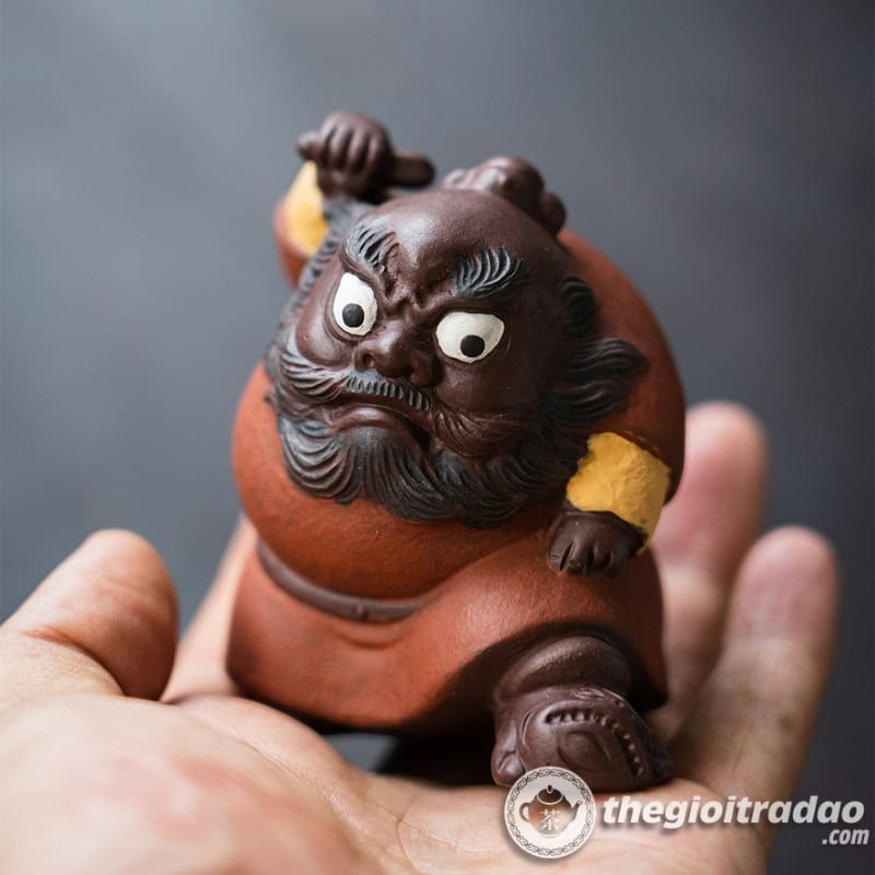 Tượng Gốm Tử Sa Chung Quỳ Phục Ma Trang Trí Bàn Trà 15 Tuong gom tu sa chung quy phuc ma trang tri ban tra--13