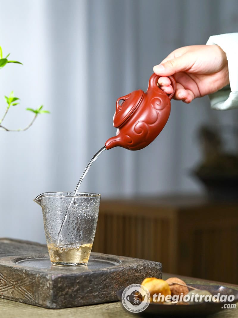 Ấm Tử Sa Phỏng Cổ Như Ý Đại Hồng Bào 200ml 18 am tu sa phong co nhu y dai hong bao 200ml--14