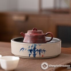 Thuyền Trà, Khay Trà Gốm Sứ Có Khoang Chứa Nước 6 thuyen tra, khay tra duong am gom su co khoang chua nuoc--14