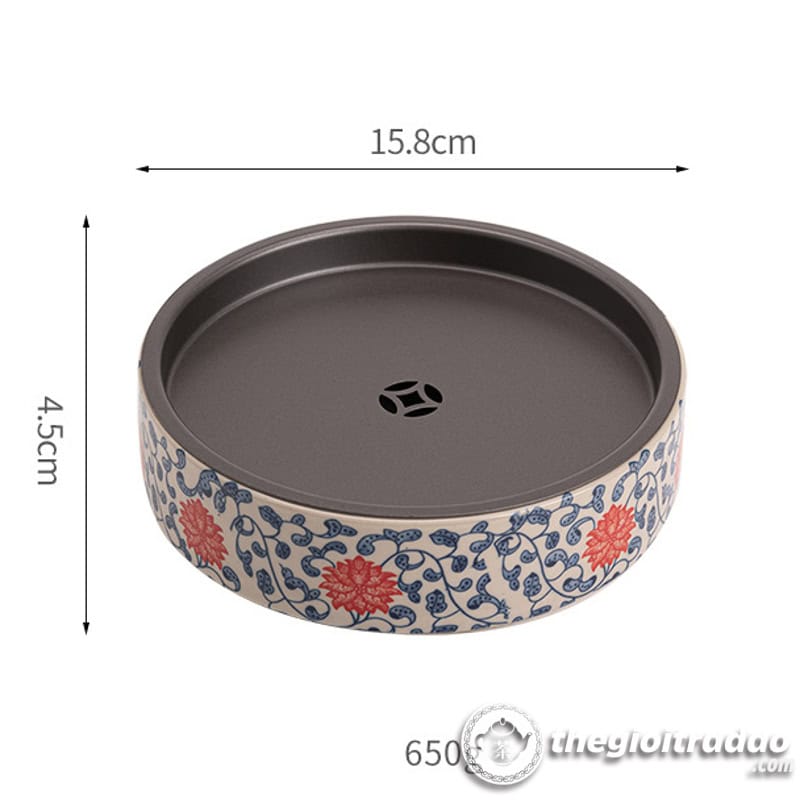 Thuyền Trà, Khay Trà Gốm Sứ Có Khoang Chứa Nước 23 thuyen tra, khay tra duong am gom su co khoang chua nuoc--18