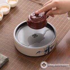 Thuyền Trà, Khay Trà Gốm Sứ Có Khoang Chứa Nước 5 thuyen tra, khay tra duong am gom su co khoang chua nuoc--2