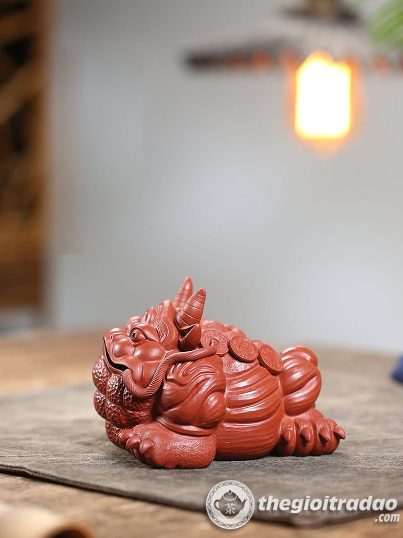 Tượng Cóc Thiềm Thừ Tử Sa Trang Trí Bàn Trà Đạo 20 tuong coc thiem thu tu sa trang tri ban tra dao--13