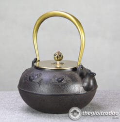 Bộ Bếp Điện Ấm Gang Tetsubin Quai Đồng Đun Nước Pha Trà 6 Bo bep dien am gang tetsubin quai dong dun nuoc pha tra--3