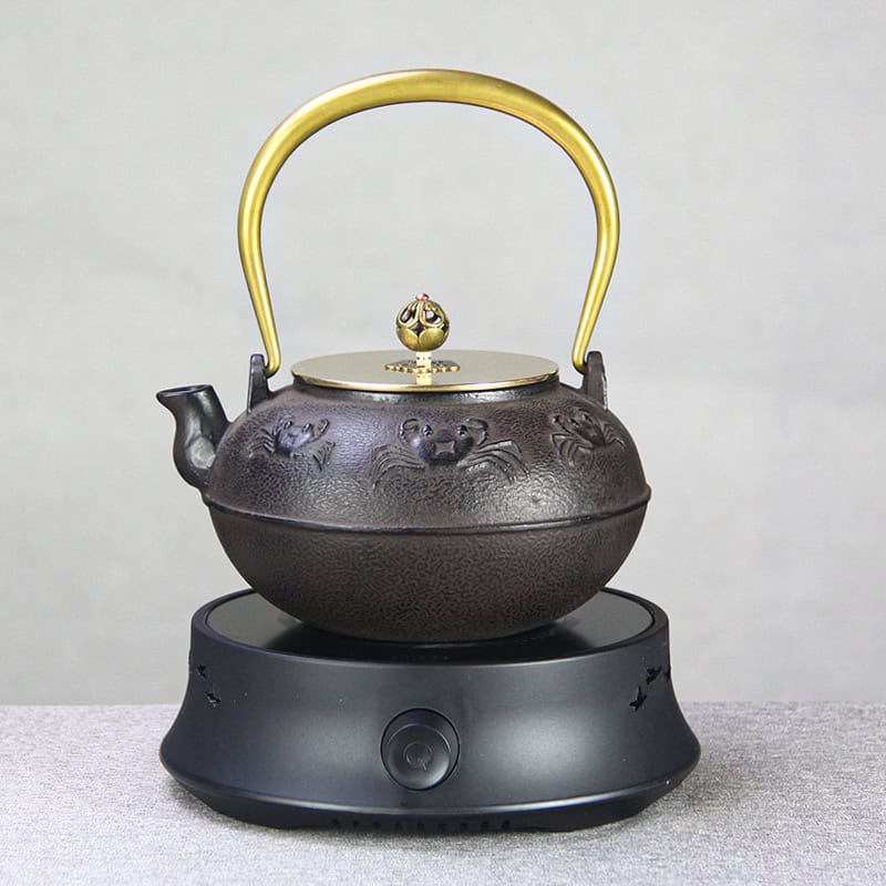 Bộ Bếp Điện Ấm Gang Tetsubin Quai Đồng Đun Nước Pha Trà 12 Bo bep dien am gang tetsubin quai dong dun nuoc pha tra--9