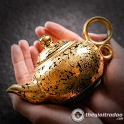 Ấm Trà Thiên Mục Vàng 24K Song Hoàn Du Trích 250ml 6 am tra thien muc vang 24k song hoan du trich 250ml--2