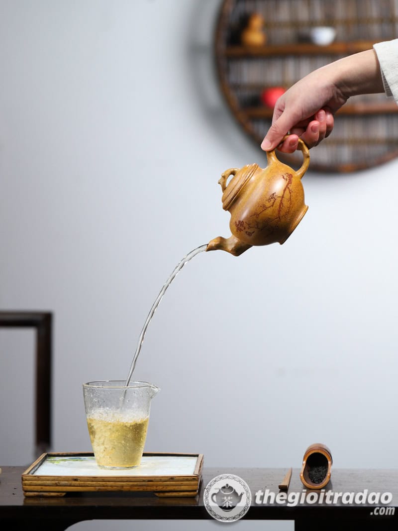 Ấm Tử Sa Báo Xuân Đoạn Nê Nung Củi 360ml 20 am tu sa bao xuan doan ne nung cui 370ml--19