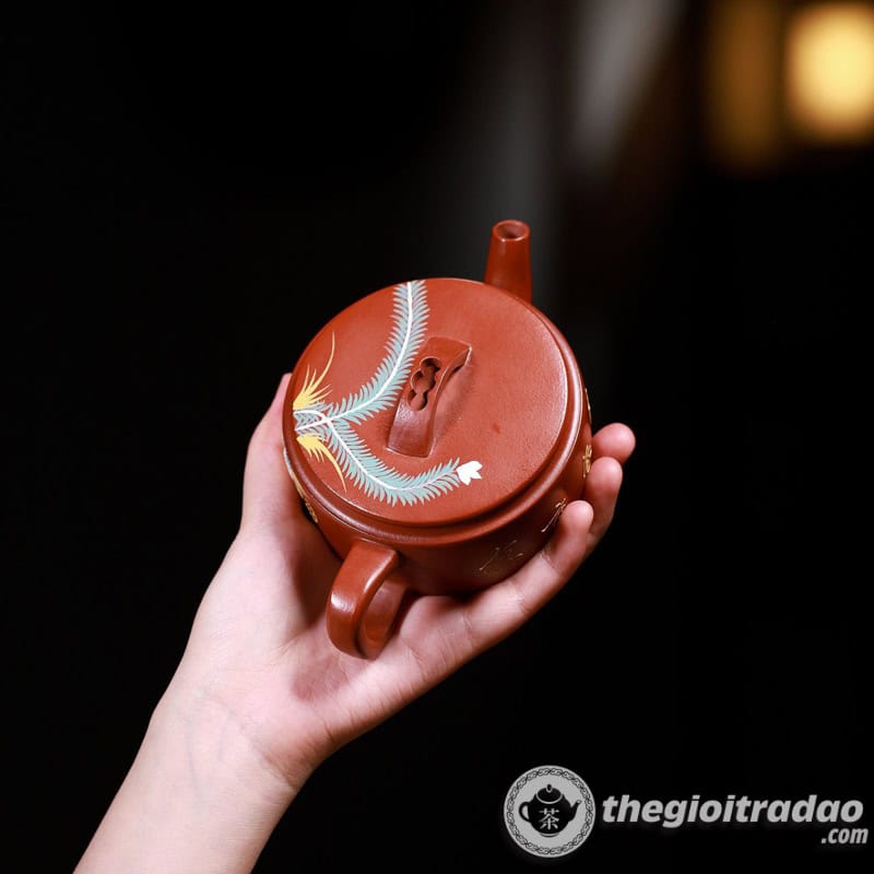 Ấm Tử Sa Hán Ngõa Phượng Hoàng Đại Hồng Bào 240ml 14 am tu sa han ngoa phuong hoang dai hong bao 240ml--11