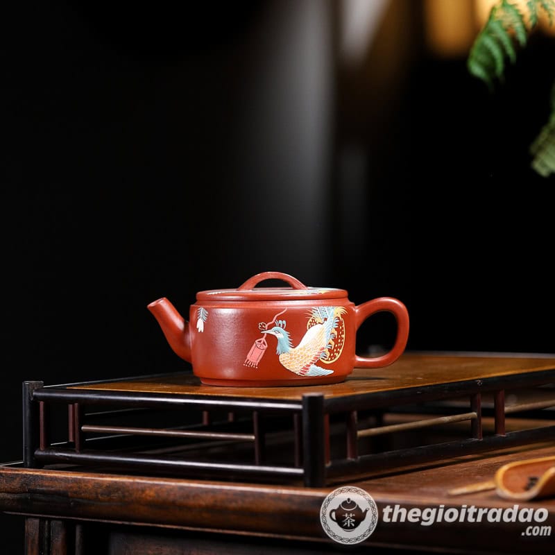 Ấm Tử Sa Hán Ngõa Phượng Hoàng Đại Hồng Bào 240ml 8 am tu sa han ngoa phuong hoang dai hong bao 240ml--5