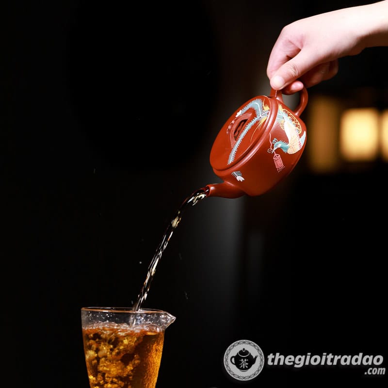 Ấm Tử Sa Hán Ngõa Phượng Hoàng Đại Hồng Bào 240ml 10 am tu sa han ngoa phuong hoang dai hong bao 240ml--7