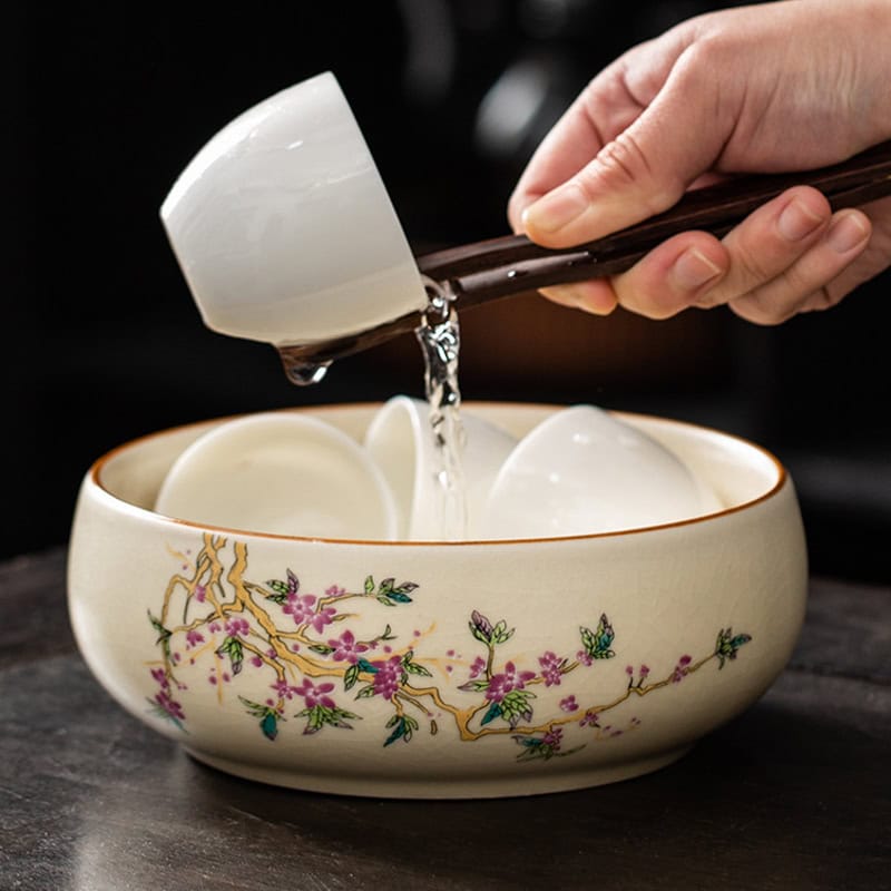 Bộ trà đạo gồm những gì? Hướng dẫn chi tiết cho người mới bắt đầu 9 ang tra su canh duc men ran trang am tra, chen tra2024--14