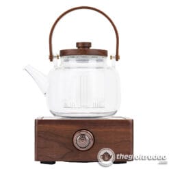 Bộ Bếp Đun Nước Pha Trà Thủy Tinh Bọc Gỗ Óc Chó 900ml 9 bo bep dien dun nuoc pha tra thuy tinh op go oc cho 900ml2024--4