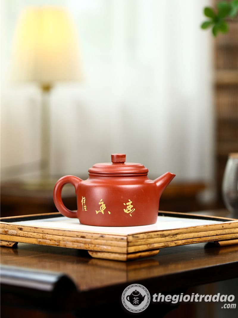 Ấm Tử Sa Đức Chung Hoa Sen Đại Hồng Bào 200ml 11 am tu sa duc chung hoa sen dai hong bao 200ml2024--8