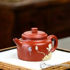 Ấm Tử Sa Đức Chung Hoa Sen Đại Hồng Bào 200ml 8 am tu sa duc chung hoa sen dai hong bao 200ml2024--9